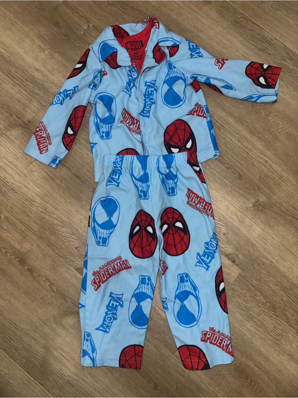 Spider-Man Light Blue Kids two piece Pajama